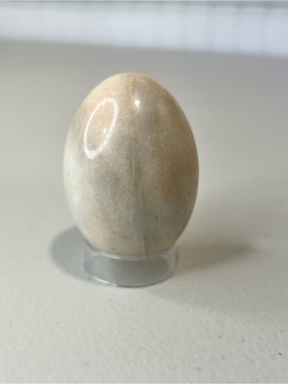 Natural Cream Quartzite Decorative Egg - Home Accents
